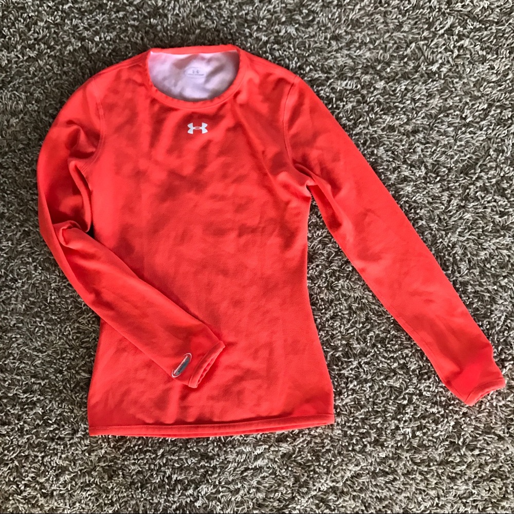 Reversible orange only sleeve Under Armour.